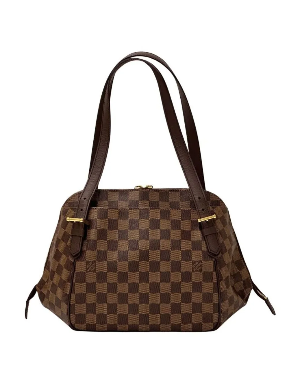Louis Vuitton Damier Shoulder Bag Belem MM Ebene Brown